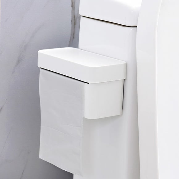 Raindrops 2 Pcs Support de Sac de Cuisine Mural Distributeur de Sacs Poubelle en Plastique Blanc