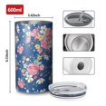 thumbnail image 4 of 20oz Coffee Tumblers Pioneer Flower Stainless Steel Vacuum Insulated Travel Tumbler Coffee Cups Mug with Lid and Straw with Cleaning Brush for Cold & Hot Drinks, 4 of 5