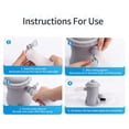 thumbnail image 2 of DEELLEEO Pool Filter Pump 330 GPH Paddling Pool Electric Water Pump With 2 Pool Filter Cartridge Pool Pumps Above Ground Small Pool Filter Pump, 2 of 7