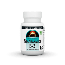 Source Naturals Niacinamide B-3, Dietary Supplement - 100 mg - 100 Tablets