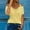 Yellow, variant on Womens Summer Tops 2023 Fashion V-Neck Casual Plus Size T-shirt Lace Patchwork Solid Boho Loose Caims Blouse Top Oversized Womens Tops, Up to 65% off!