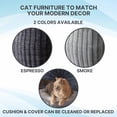 thumbnail image 6 of The Refined Feline Kitty Ball Bed, Smoke, 6 of 7