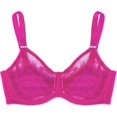 thumbnail image 3 of SHILIU-Womens Full Coverage Unlined Underwire Bra, Lace & Mesh See Through Bra, Plus Size Lingerie Inspired Retro Bra, 3 of 4