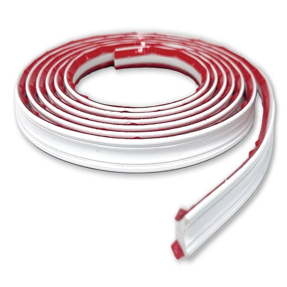 WallPops White Flexible Trim Peel & Stick Moulding