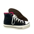 thumbnail image 5 of Converse Lift Platform Leather Canvas High Shoes Black Pink Casual A06864C, 5 of 5