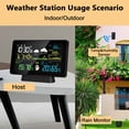 thumbnail image 1 of Weather station,Weather Station Function (wwvb Dcf Auto Calibration 5065r Rain Indoor And Clock Time Rain And Time Clock And Auto Color Screen Rain Dual Alarm Time Auto-calibration Alarm Clock, 1 of 7