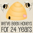 thumbnail image 3 of CafePress - 24Th Anniversary Honey Tote Bag - Unisex Canvas Tote Bag, Beige, 1-Piece, 3 of 7