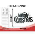 thumbnail image 2 of Metal Merry Christmas Wall Art | Indoor Outdoor | Up to 36" | Over 20 Color Options 24, 2 of 3