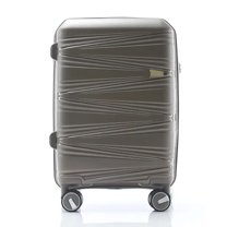 TRAVLR 100% PP Break Resistant Lightweight Expandable 20" Carry-on Cabin Luggage Trolley, Grey.