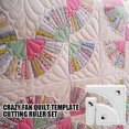 thumbnail image 3 of BUYISI High Quality Cutting Quilting Cutting Template Ruler 6/8/10 Inches Acrylic 6Inch, 3 of 5
