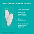 thumbnail image 3 of Qunol Magnesium Glycinate 300mg, 100% Glycinate Chelated Magnesium Supplement, 90ct Tablets, 3 of 10