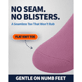 thumbnail image 5 of Special Essentials 6 Pairs Women's Non-Binding Diabetic & Circulator Ankle Socks - Comfortably Soft, Moisture-Wicking Cotton Assorted Multicolors, 5 of 7