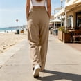 thumbnail image 5 of Hilenly Hiking Pants Women Lightweight Cargo Pants Golf Travel Work Camping Pants with Pockets, 5 of 10