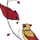 thumbnail image 5 of Adorno Wosthever pájaro cardenal rojo en rama decoración del hogar estilo B, 5 of 6
