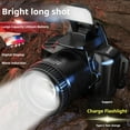 thumbnail image 2 of Super Bright LED Headlamp Rechargeable Headlight Head Torch Flashlight Out, 2 of 9