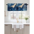 thumbnail image 2 of Valances for Windows Modern Abstract Rod Pocket Cafe Window Treatments Valance Curtains for Kitchen Bathroom Laundry Basement Windows 56"x16", 2 of 9