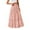 Pink, variant on Taylonsss Women Boho Casual Skirts Summer 2025 Lace Embroidery Eyelet Elastic Waist Flowy Tiered Beach Fall Maxi Skirt