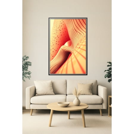 Curves Abstract Flowing Line Art Poster [Photo Paper]