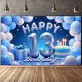 thumbnail image 6 of Yatrandify Colorful Design Happy Birthday Party Banner Decorative Gift Box Cake Balloon for Teen Celebration Indoor Party, 6 of 8