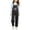 Black, variant on 4th of July Pants for Girls American Flag Dinosaur Print Overalls Teens Summer Straight Leg Patriotic Jumpsuit
