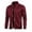 Wine, variant on Mens Zipper Neck Solid Sweater, Long Sleeve Knitted Sweatshirt, Neck with Zipper Pockets, Casual Jogging Jacket