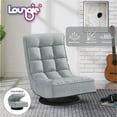 thumbnail image 1 of Amairany Linen Recliner/Floor Chair - 3 Adjustable Positions, 360 Swivel, 1 of 8