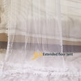 thumbnail image 6 of Bed Canopy Net, Corner Post Curtains, Bedroom Decor Bed Curtains Mosquito Net,Four Poster Design, with Frame for Girls, 6 of 8