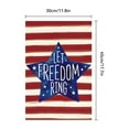 thumbnail image 3 of Independence Day Garden Flag Stars and Stripes Memorial Day Garden Flags Courtyard Terrace Outdoor Event Decoration Hanging Flag 4th Of July Home Yard Lawn Decorations 12.5x18.5 Inch, 3 of 7