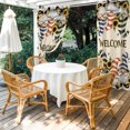 thumbnail image 3 of Dwarf Sunflower Outdoor Curtains for Patio, Bee Retro Waterproof Outside Curtains Privacy Blackout Curtain for Porch Pergola Cabana, 2 Panel 54W x 84L Inch, 3 of 9