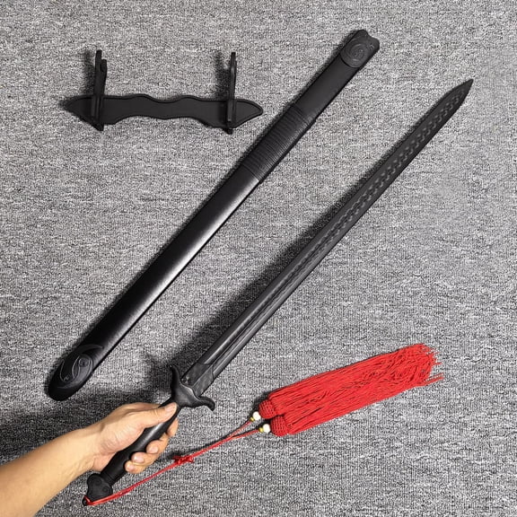Tai Chi Sword, 99cm/38.9inch High Elasticity Plastic Sword, Plastic Sword Martial Arts Polypropylene Sword Training Katana Practice with Scabbard$$