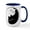 White/Navy Inside, variant on - Cat Pun T Shirts - 15 oz Ceramic Large White Novelty Mug
