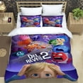 thumbnail image 3 of Disney-Juego de ropa de cama con dibujos animados para niños, funda de edredón con funda de almohada, decoración de dormitorio, regalo de Navidad, 2 piezas, 3 of 5
