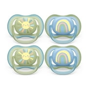 Philips Avent Ultra Air Pacifier - 4 X Light, Breathable Baby Pacifiers For Babies Aged 0-6 Months, Bpa Free with Sterilizer Carry Case (Model SCF085/49)