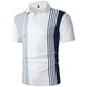 thumbnail image 4 of Ceisia Men's Polo Shirt | Slim Fit Short Sleeve Vertical Stripe Color Block Polo | Breathable Wrinkle-resistant (Multiple Combinations) Gift, 4 of 5