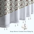 thumbnail image 6 of Brown Christmas Deer Pattern Shower Curtain 36"x72" ,Bathroom Decorative Shower Curtains Set with 12 Hooks,Modern Waterproof Washable Shower Curtain, 6 of 6