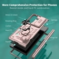 thumbnail image 5 of Allytech for Samsung Galaxy Z Fold 7 Case, Z Fold 7 Cover Case, Rugged Protective Shockproof Ring Hodlder Stand Hinge Protection Compatible Car Mount Phone Case for Galaxy Z Fold 7, Rosegold, 5 of 6