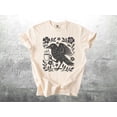 thumbnail image 4 of Boho Crow Shirt, Bird Coffee Lover, Oversize, Womens, Mens, T-shirt, 4 of 6