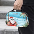 thumbnail image 2 of Santa Claus Digital Pouch with Oxford Cloth, Waterproof, 5.9x9.44x3.14 in, for Hard Drive Bags, USB Pouch, Charger Cord Organizer, Cable Organizer Clips, 2 of 6