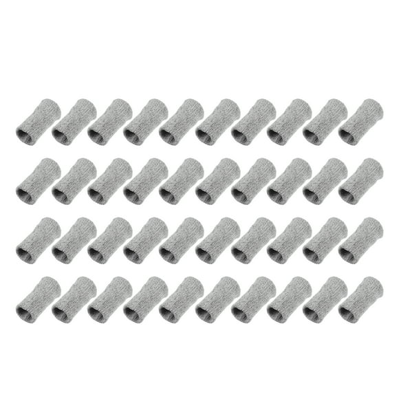 Unique Bargains 40pcs Breathable Finger Sleeves Thumb Braces Support Elastic Compression Protectors Gray
