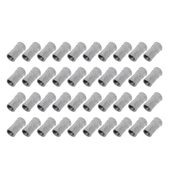 Unique Bargains 40pcs Breathable Finger Sleeves Thumb Braces Support Elastic Compression Protectors Gray