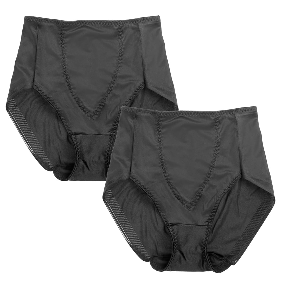 Cupid Light Control Waistline Hi-Cut Panty Brief with Tummy Panel, 2-Pack (Women's)