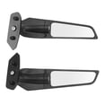 thumbnail image 2 of Side Wing Mirrors, Side View Mirrors Sporty Look Broad Vision Easy Installation Rotatable  For Motorcycle, 2 of 8