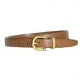 thumbnail image 3 of AUQ Womens Belts,Genuine Leather Belt for Dresses Woman,Women'S Belts for Jeans,Khaki,41In, 3 of 5