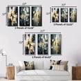 thumbnail image 4 of Designart "Affirmation of Everything Nova Blue Abstract" Abstract Painting Framed Wall Art Set Of 3 - Blue Modern Frame Gallery Wall Set For Home Decor, 4 of 6