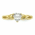 thumbnail image 3 of Primal Gold 10 Karat Yellow Gold Polished Geniune Emerald Birthstone Ring, 3 of 5
