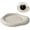 White, variant on Silicone Non-Slip Cloud Coasters, Set of 2 Heat-Resistant Drink Coasters for Coffee Cups, Water Glasses - Perfect for Office Desk, Sofa, Outdoor & Game Tables(DSF)