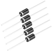 Uxcell 1N5406 Schottky Rectifier Diode 3A 600V shaft Guard Diodes 5 Pack