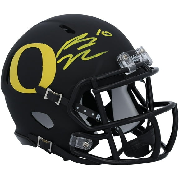 Bo Nix Oregon Ducks Autographed Speed Mini Helmet - Fanatics Authentic Certified