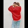 thumbnail image 4 of Sudaderas de Mujer con Cuello Redondo, Forro , Suéteres Oversize, Otoño 2025, Blusas Bonitas, Ropa Preppy Estilo-e M, 4 of 8