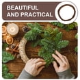thumbnail image 3 of WEUVEB Coffee Wooden Twig Vine Wreath Frame for Christmas Decorative Projects and Holiday Home Decor, 3 of 8